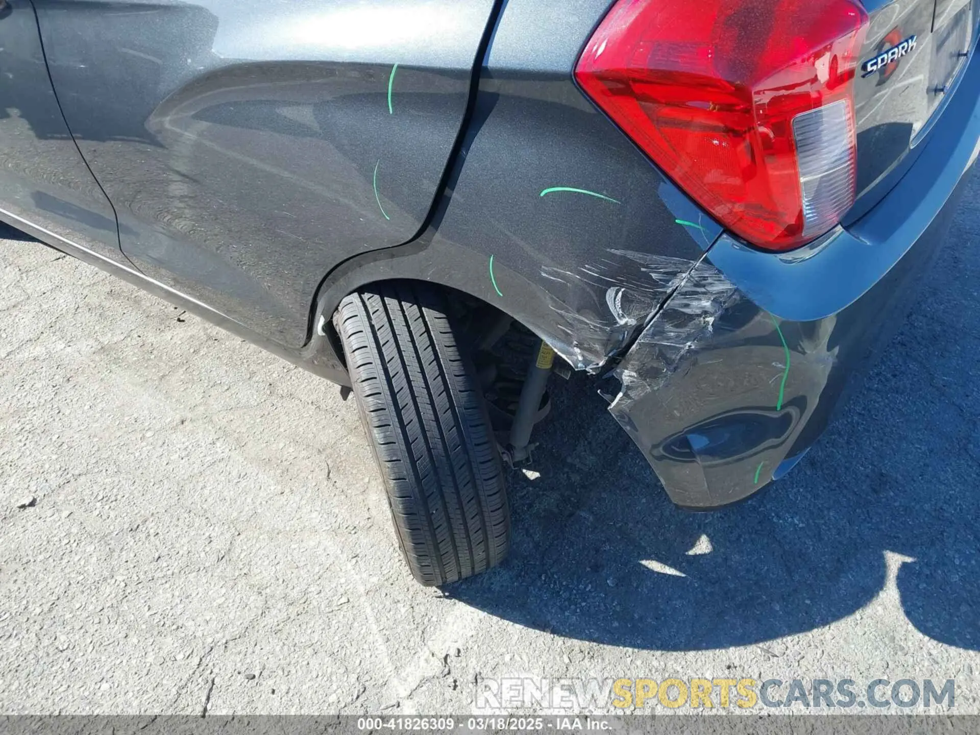 6 fotografías del automóvil dañado KL8CD6SA2KC818978 CHEVROLET SPARK 2019
