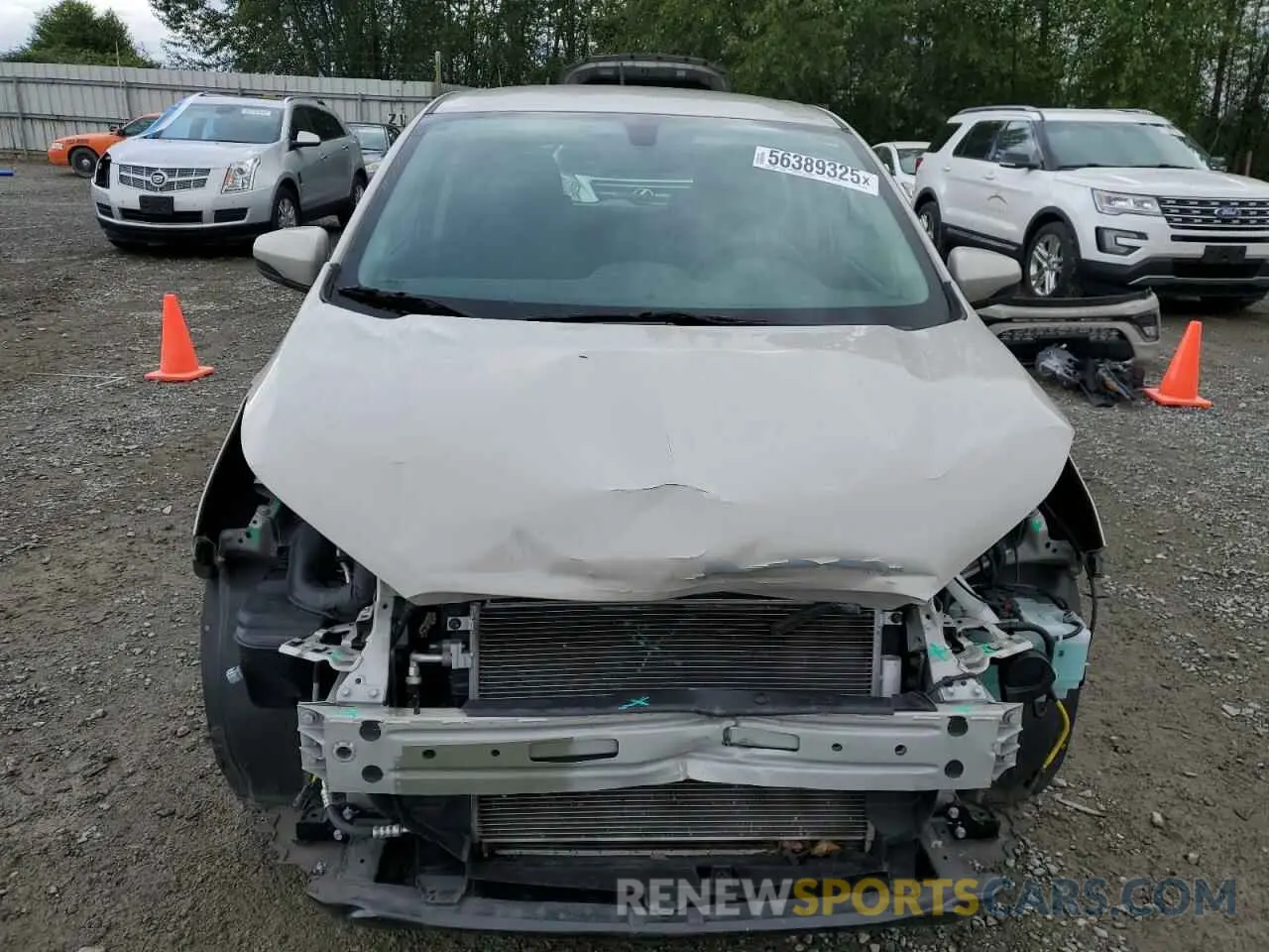 5 fotografías del automóvil dañado KL8CD6SA4KC762137 CHEVROLET SPARK 2019