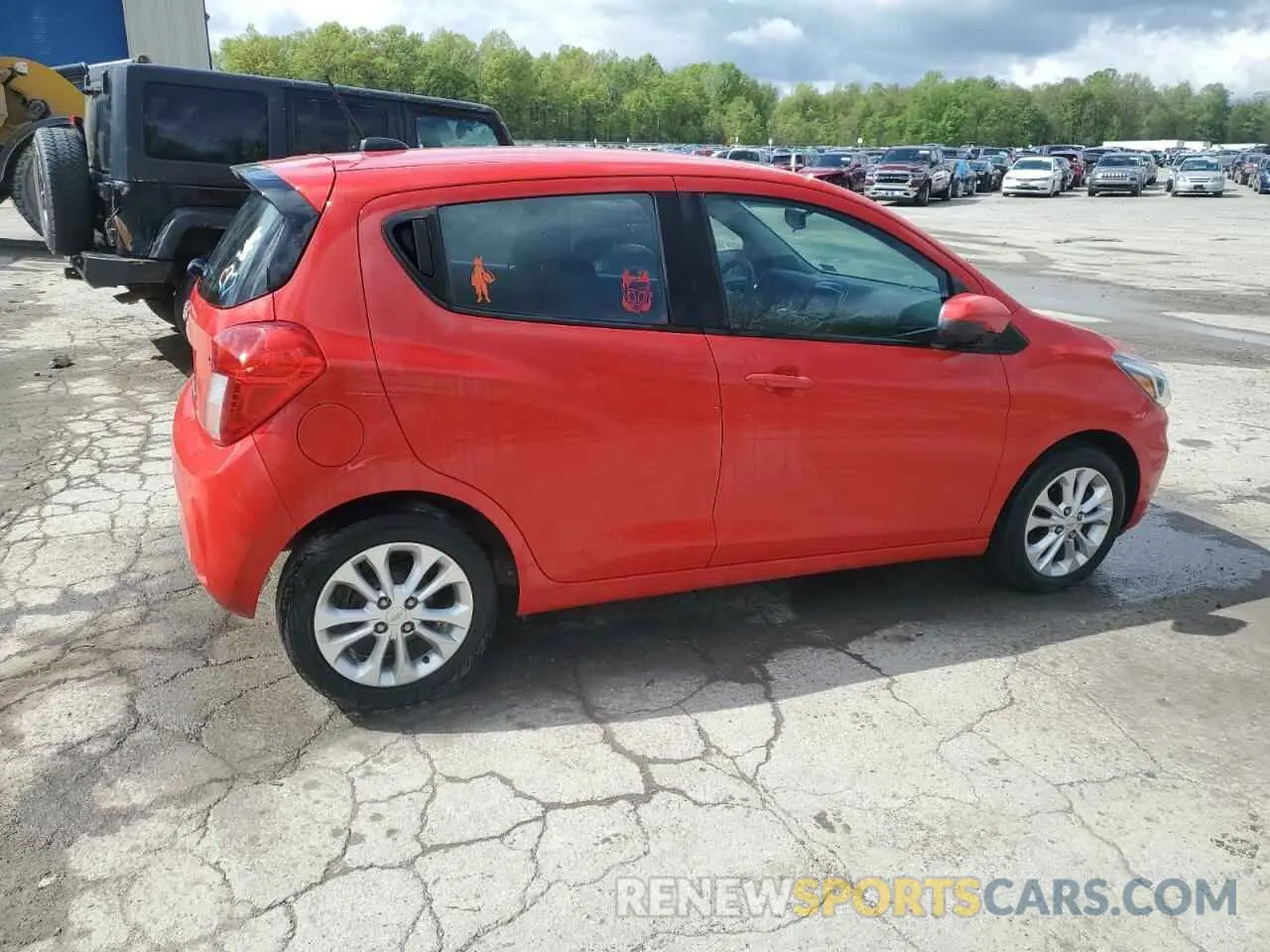 3 fotografías del automóvil dañado KL8CD6SA6KC787461 CHEVROLET SPARK 2019