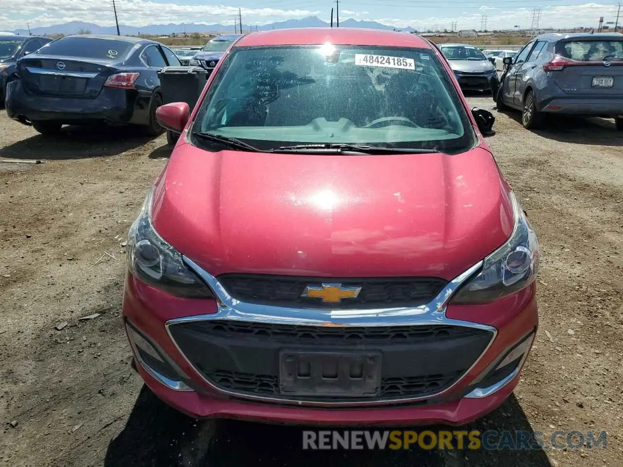 5 fotografías del automóvil dañado KL8CD6SA6KC799772 CHEVROLET SPARK 2019