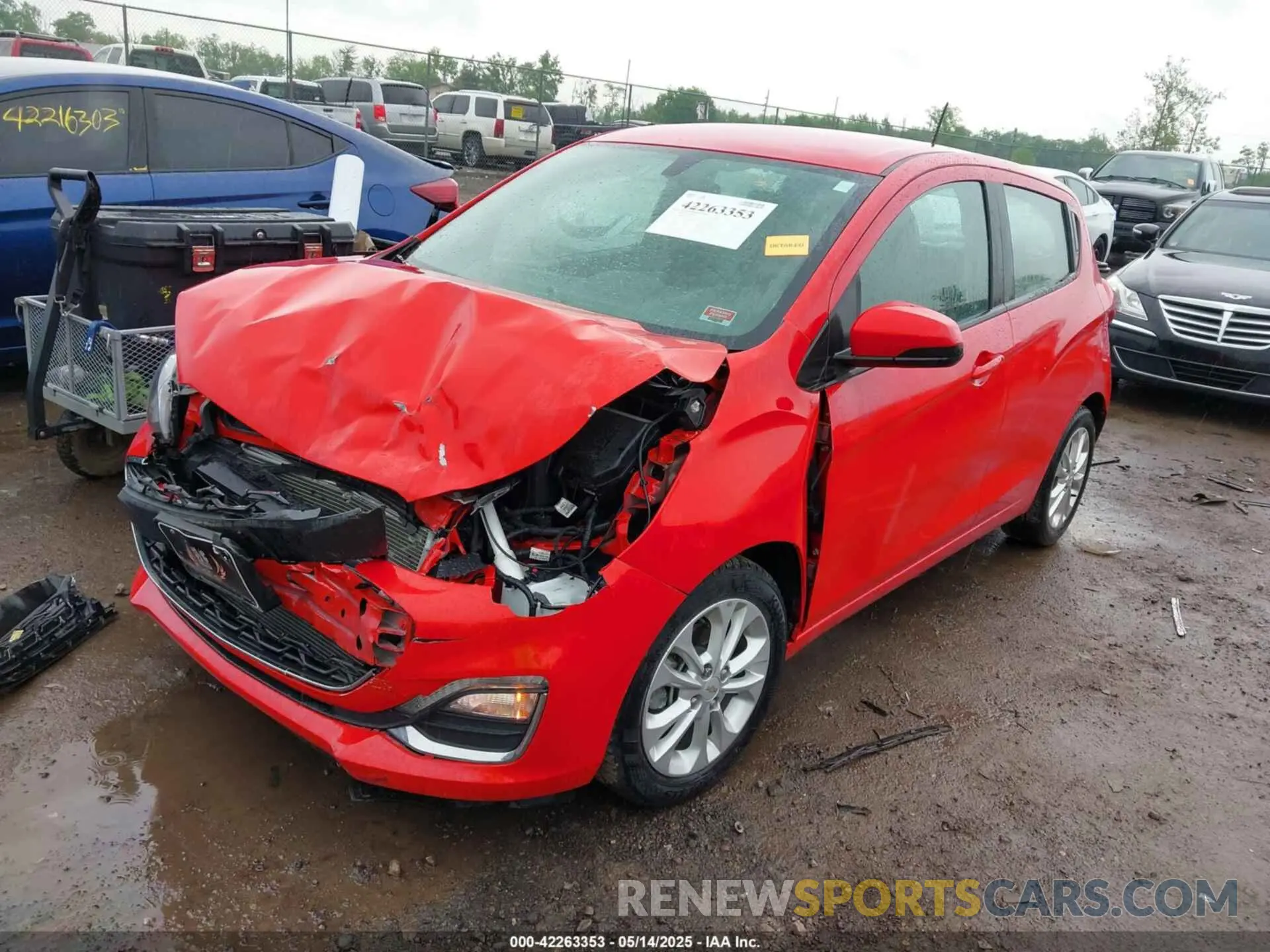2 fotografías del automóvil dañado KL8CD6SA9KC728582 CHEVROLET SPARK 2019