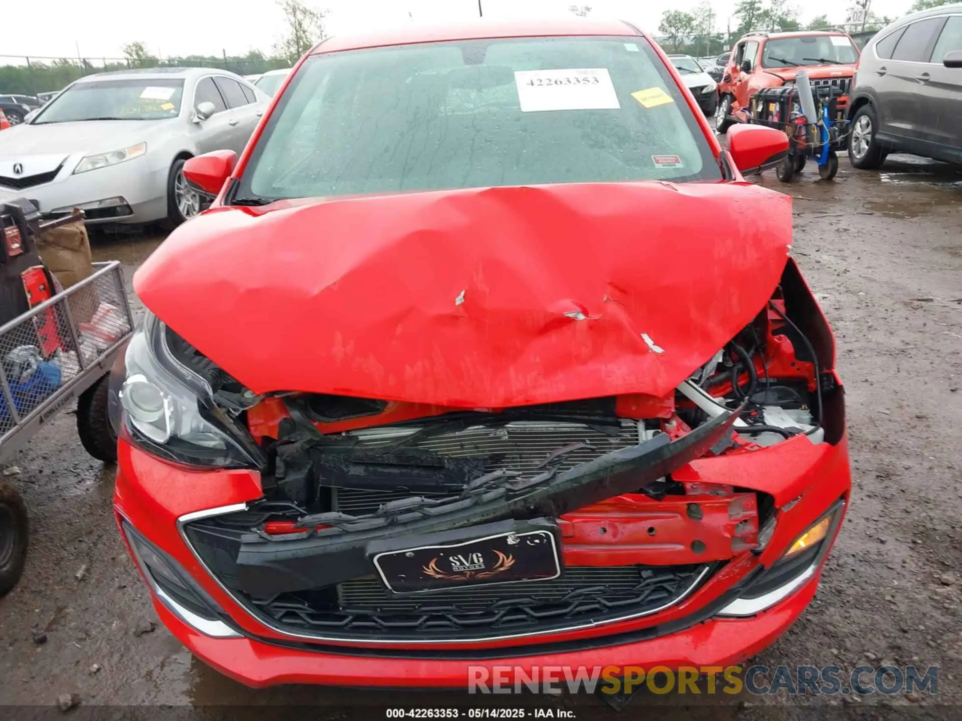 6 fotografías del automóvil dañado KL8CD6SA9KC728582 CHEVROLET SPARK 2019