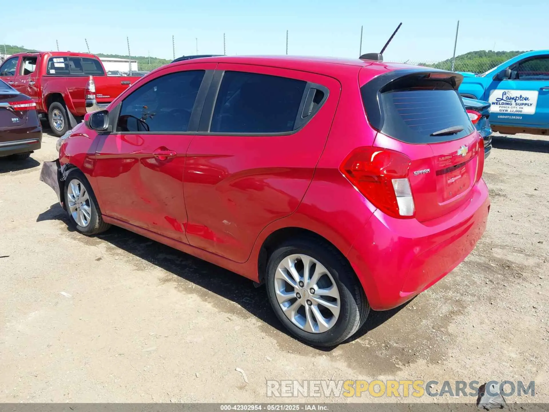 3 fotografías del automóvil dañado KL8CD6SA9KC751733 CHEVROLET SPARK 2019
