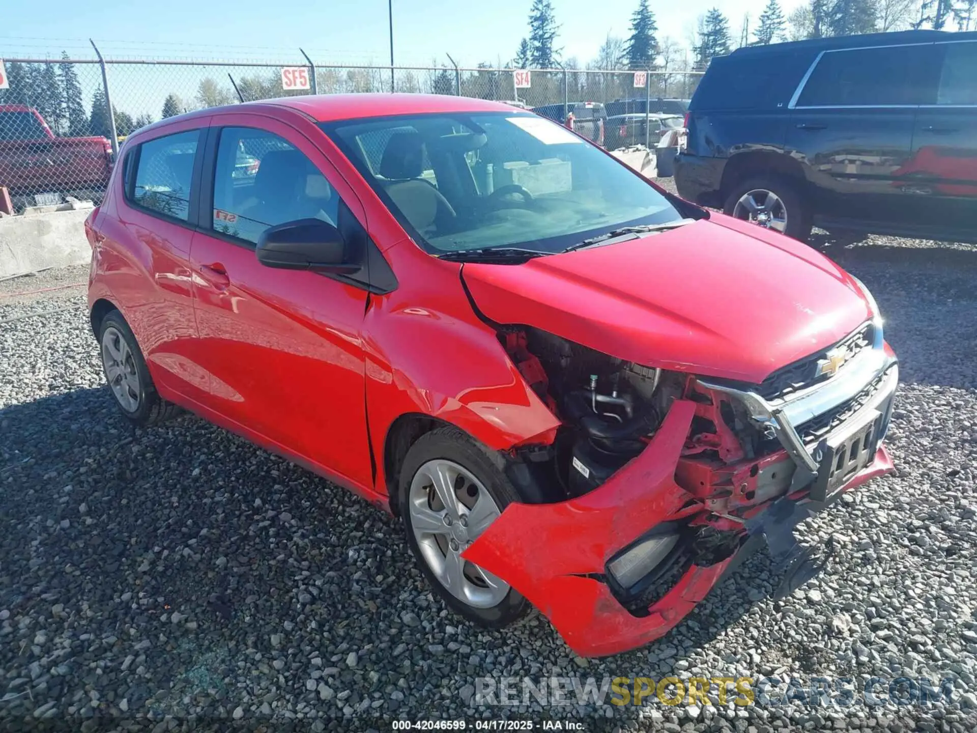 1 fotografías del automóvil dañado KL8CA6SA1LC432529 CHEVROLET SPARK 2020
