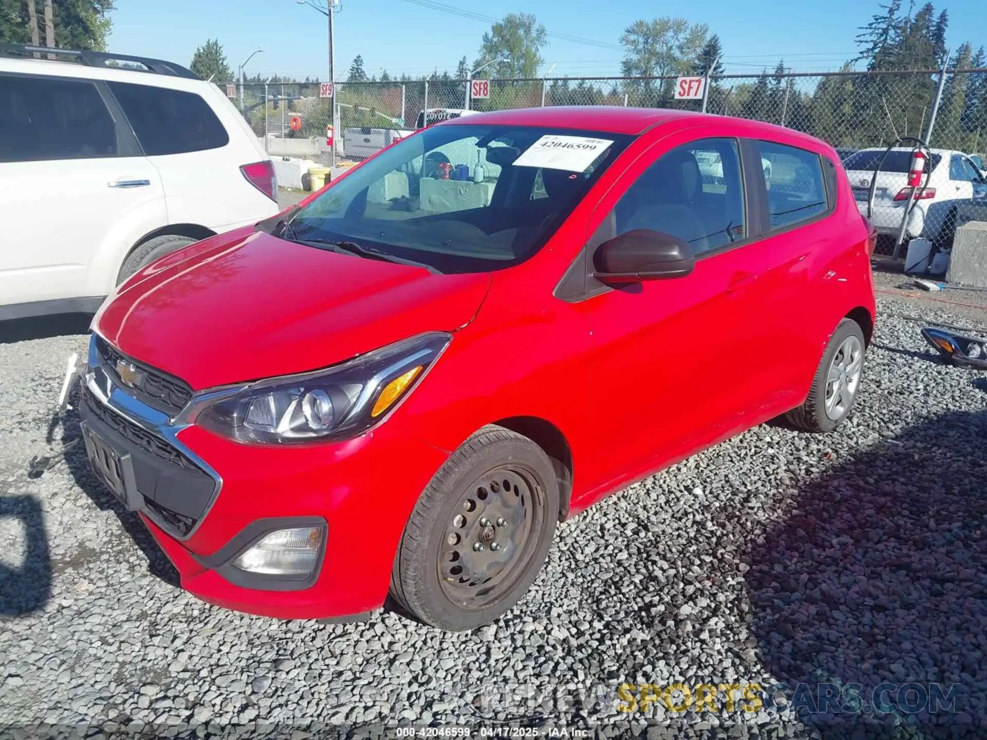 2 fotografías del automóvil dañado KL8CA6SA1LC432529 CHEVROLET SPARK 2020