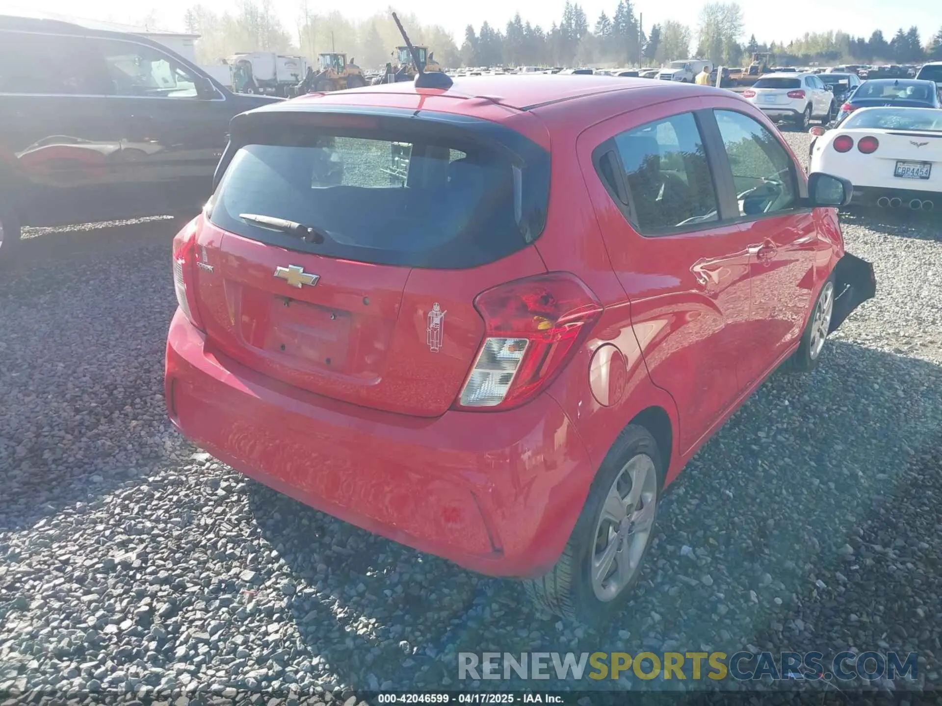 4 fotografías del automóvil dañado KL8CA6SA1LC432529 CHEVROLET SPARK 2020