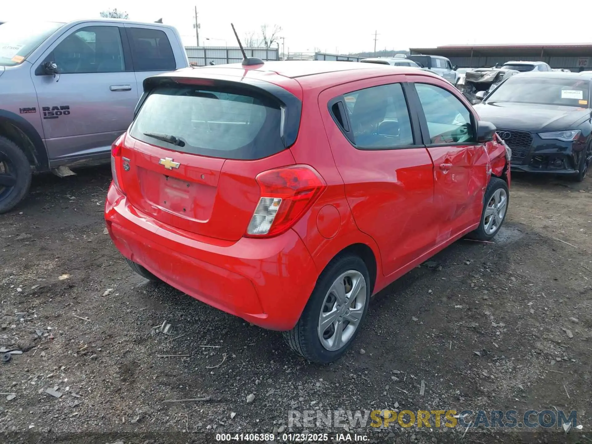 4 fotografías del automóvil dañado KL8CB6SA0LC412396 CHEVROLET SPARK 2020