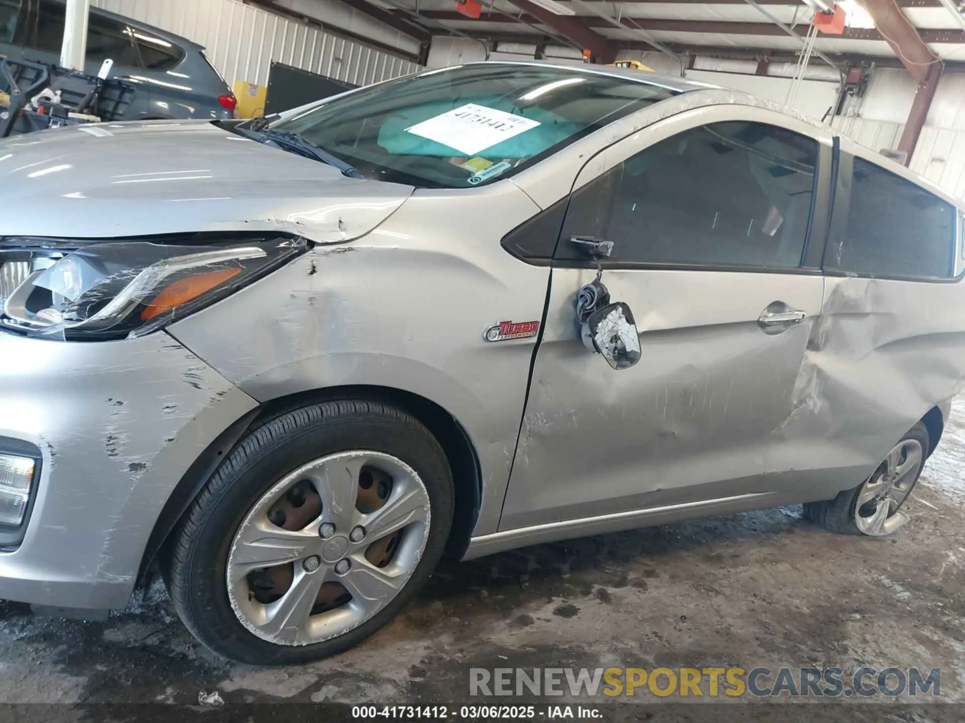 6 fotografías del automóvil dañado KL8CB6SA0LC419252 CHEVROLET SPARK 2020