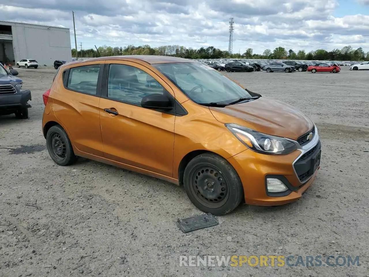 4 fotografías del automóvil dañado KL8CB6SA0LC473165 CHEVROLET SPARK 2020