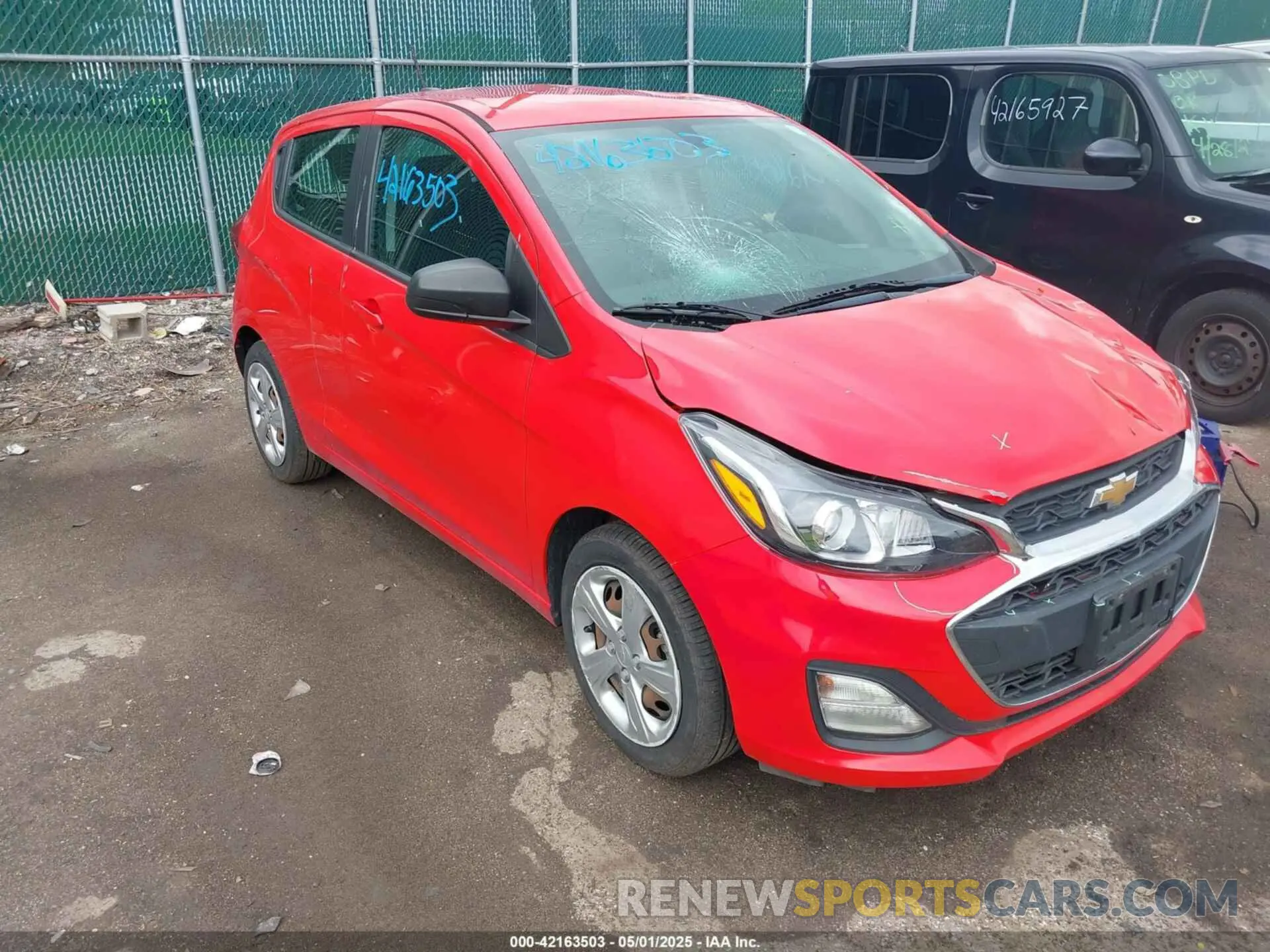 1 fotografías del automóvil dañado KL8CB6SA0LC479452 CHEVROLET SPARK 2020