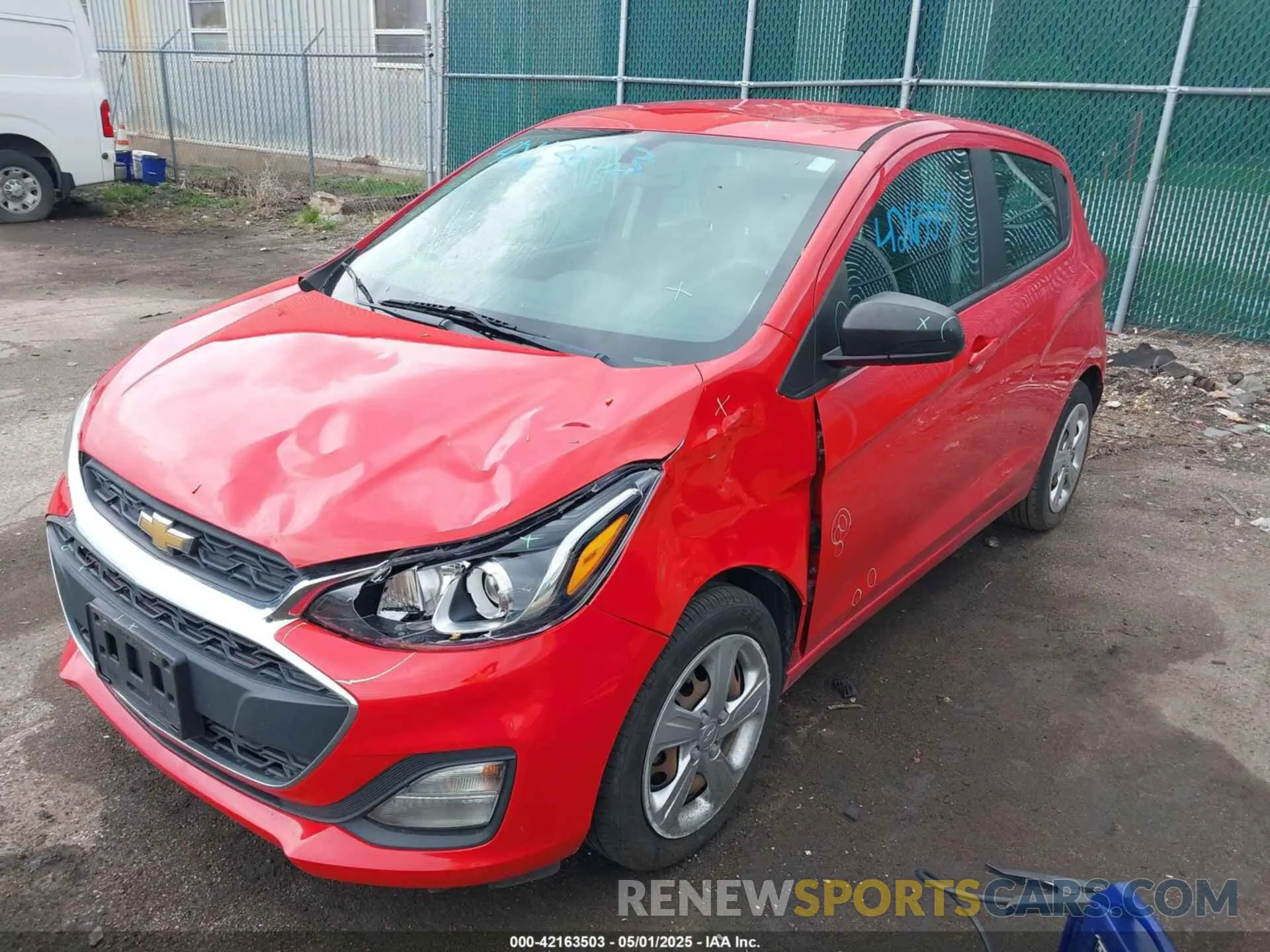2 fotografías del automóvil dañado KL8CB6SA0LC479452 CHEVROLET SPARK 2020