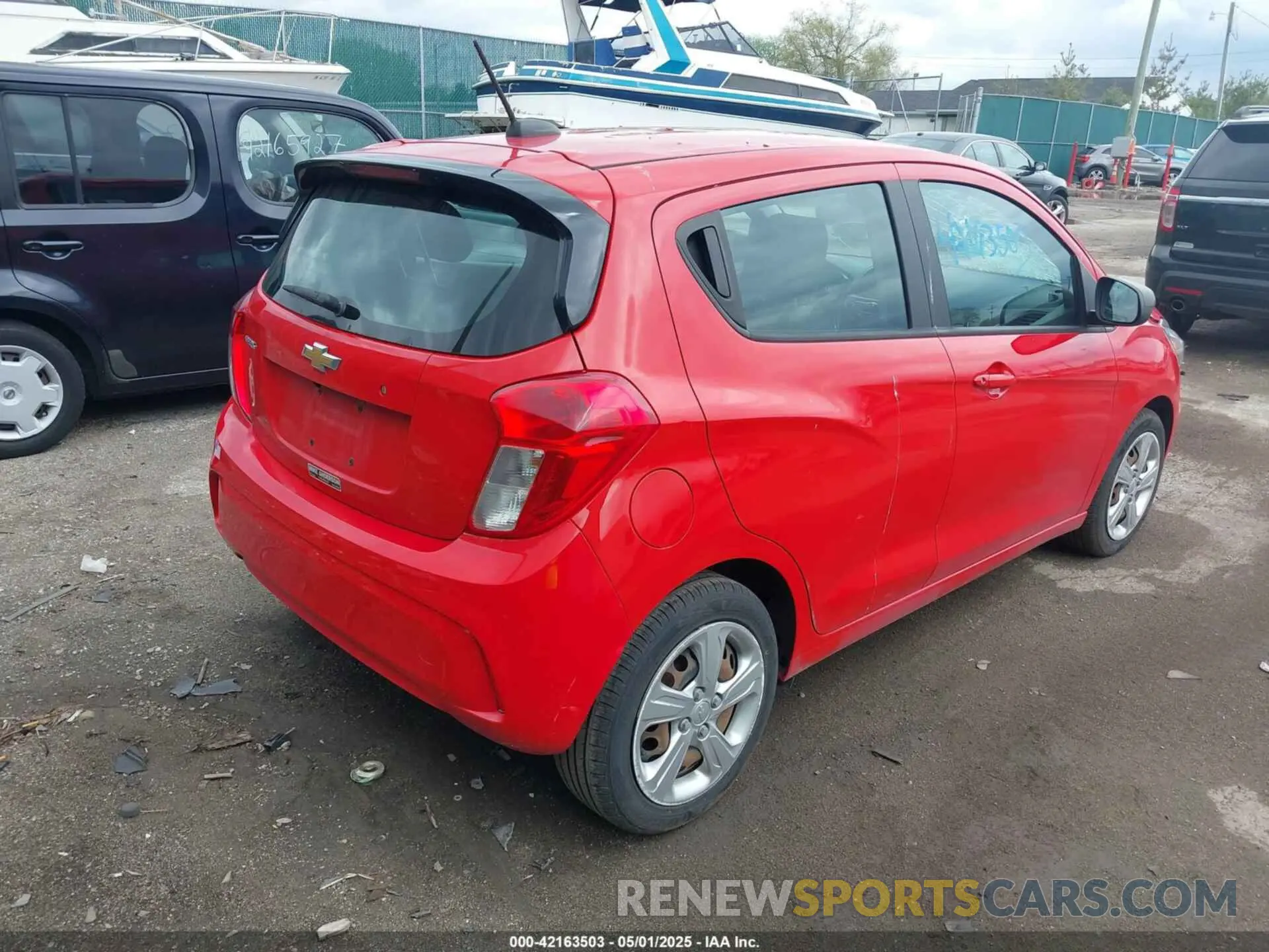 4 fotografías del automóvil dañado KL8CB6SA0LC479452 CHEVROLET SPARK 2020