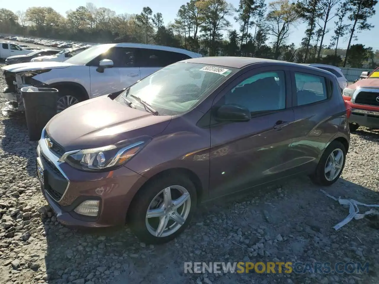 1 fotografías del automóvil dañado KL8CB6SA1LC400144 CHEVROLET SPARK 2020