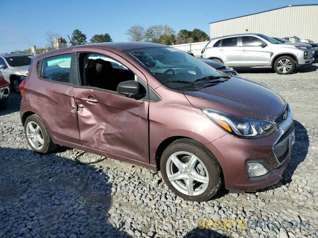 4 fotografías del automóvil dañado KL8CB6SA1LC400144 CHEVROLET SPARK 2020