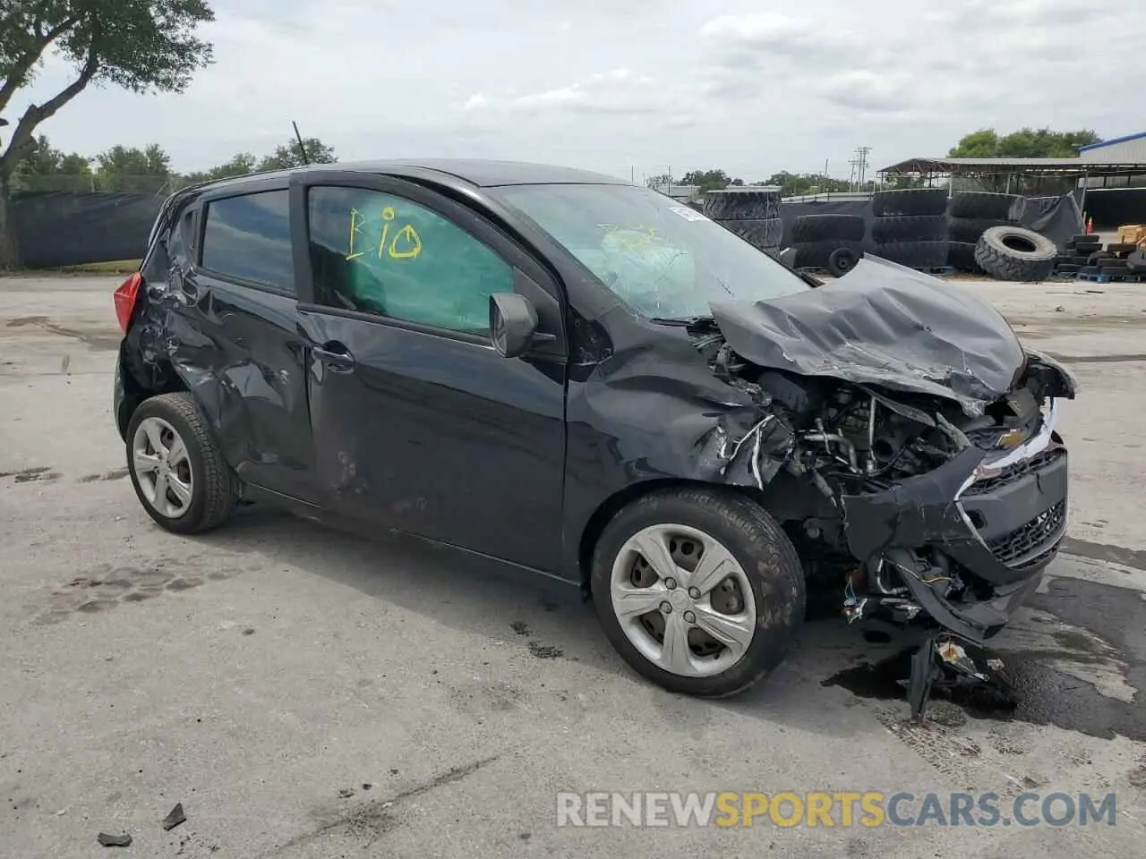 4 fotografías del automóvil dañado KL8CB6SA1LC409314 CHEVROLET SPARK 2020