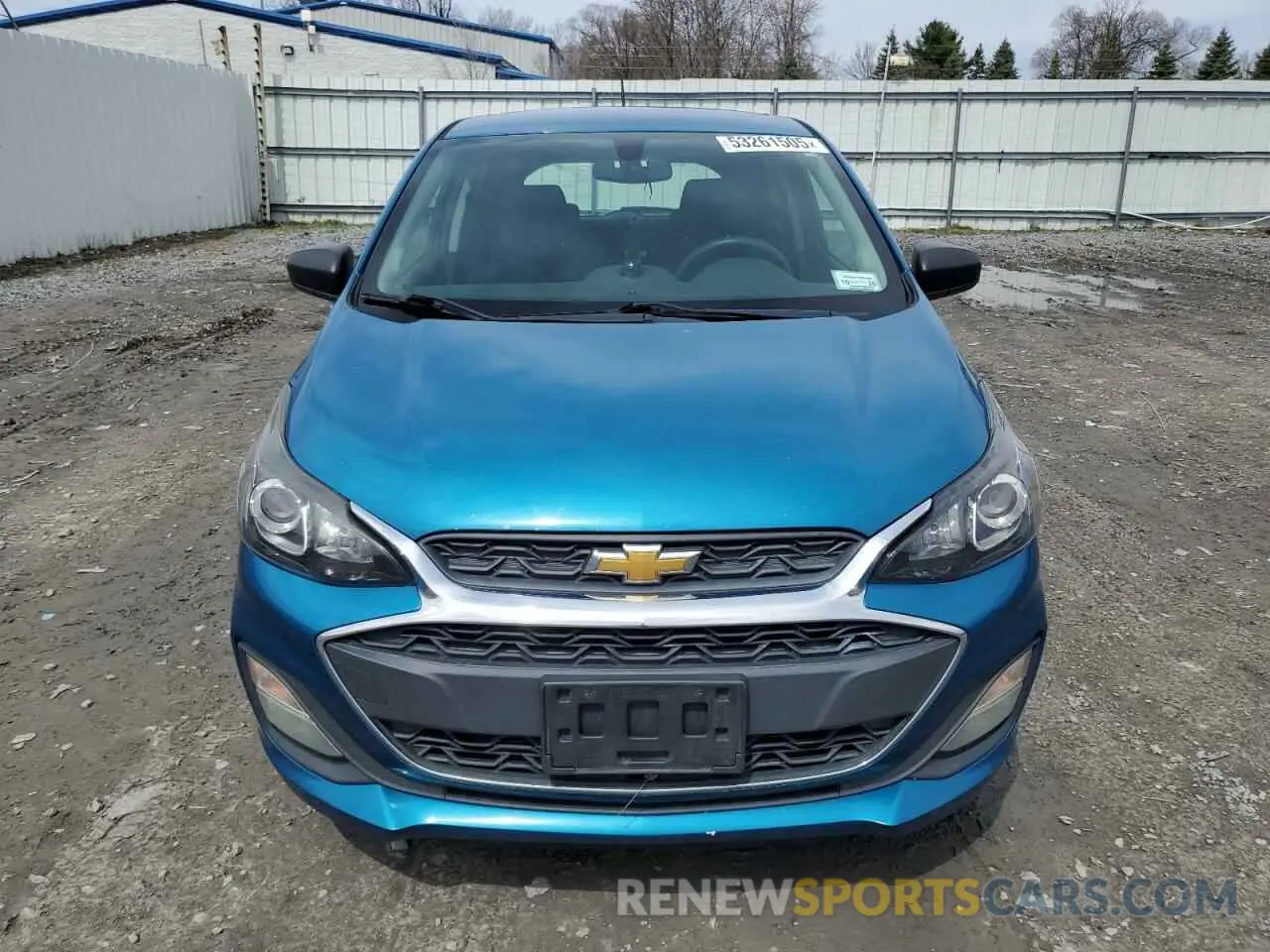 5 fotografías del automóvil dañado KL8CB6SA1LC413203 CHEVROLET SPARK 2020