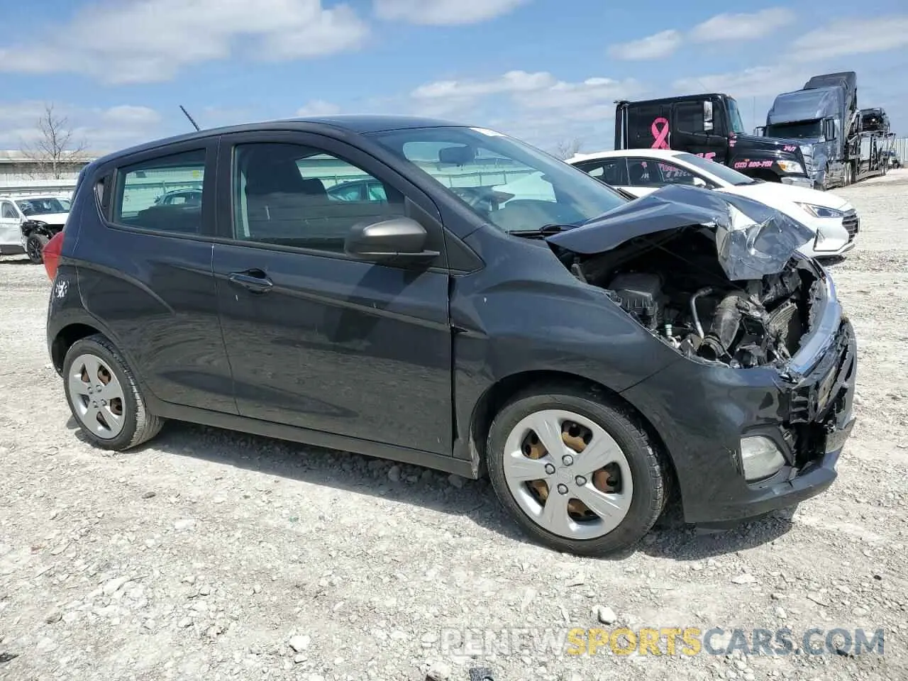 4 fotografías del automóvil dañado KL8CB6SA1LC423844 CHEVROLET SPARK 2020