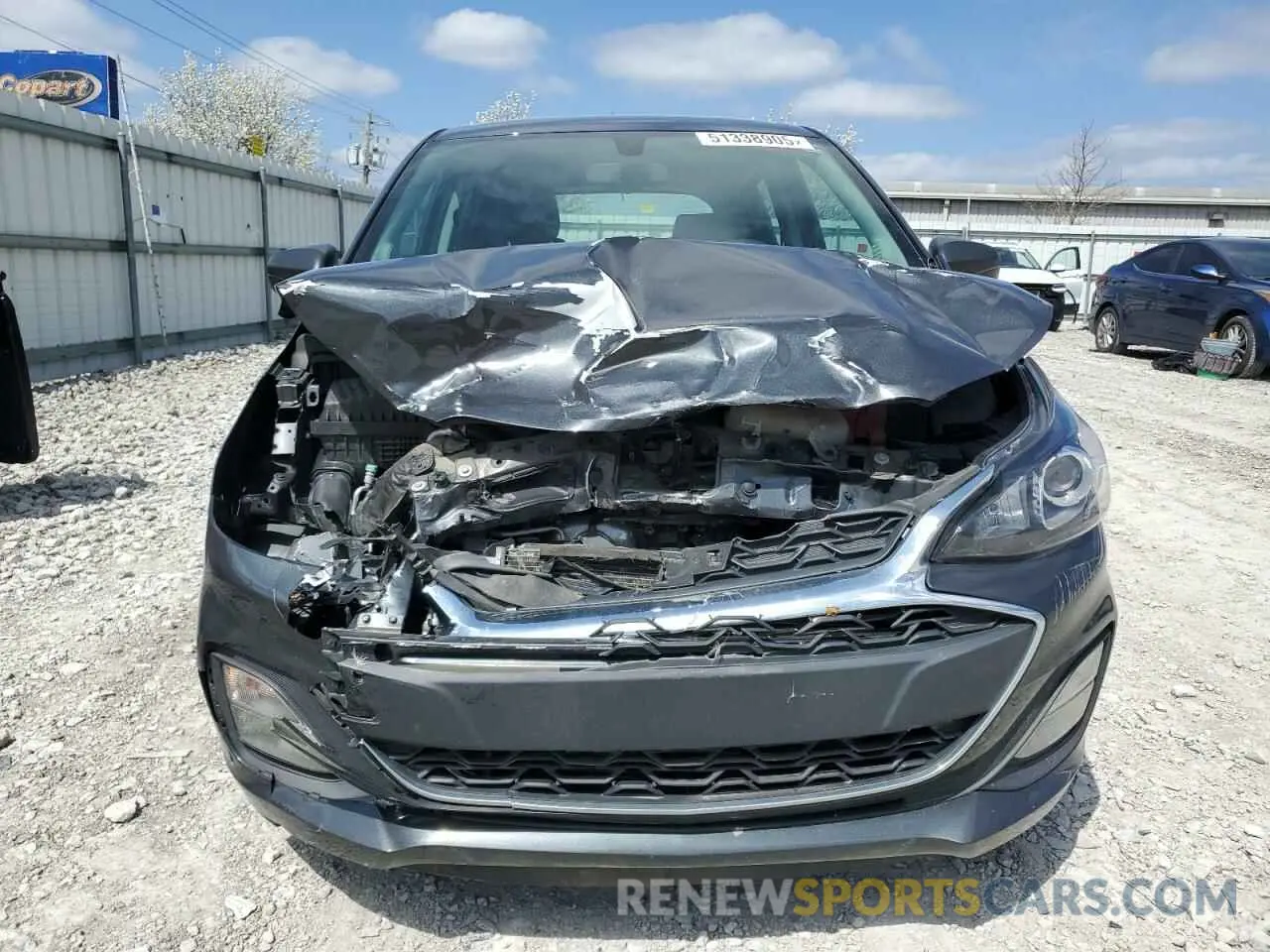 5 fotografías del automóvil dañado KL8CB6SA1LC423844 CHEVROLET SPARK 2020