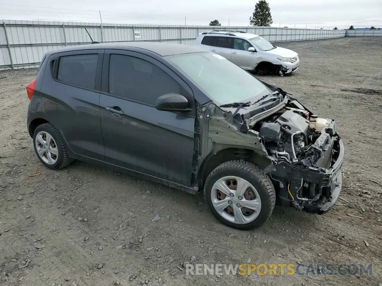 4 fotografías del automóvil dañado KL8CB6SA1LC428137 CHEVROLET SPARK 2020