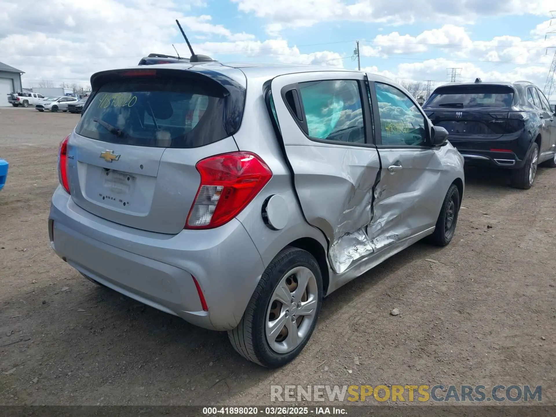 4 fotografías del automóvil dañado KL8CB6SA1LC462448 CHEVROLET SPARK 2020