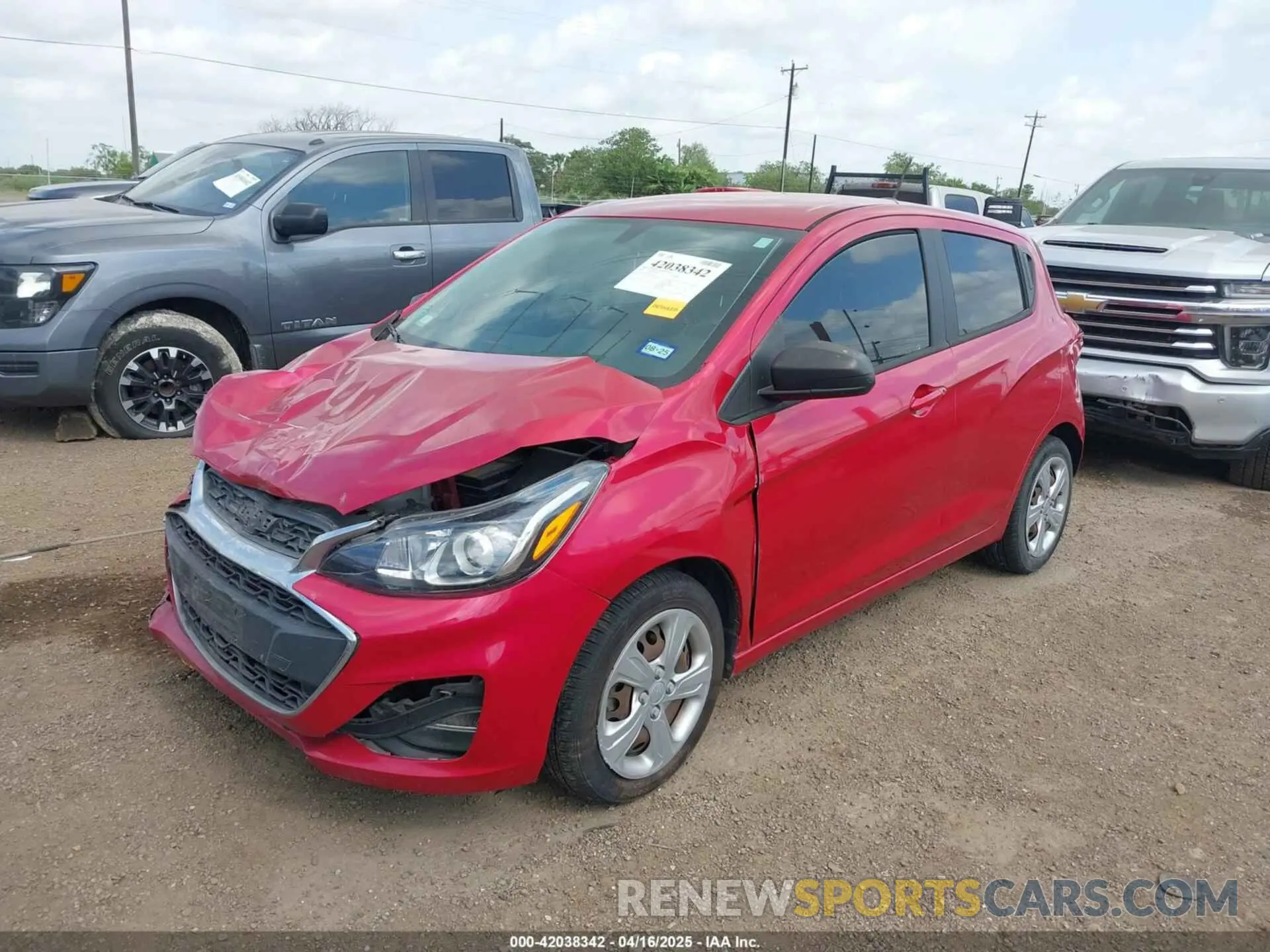 2 fotografías del automóvil dañado KL8CB6SA2LC424193 CHEVROLET SPARK 2020