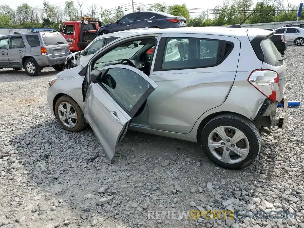 2 fotografías del automóvil dañado KL8CB6SA2LC428986 CHEVROLET SPARK 2020