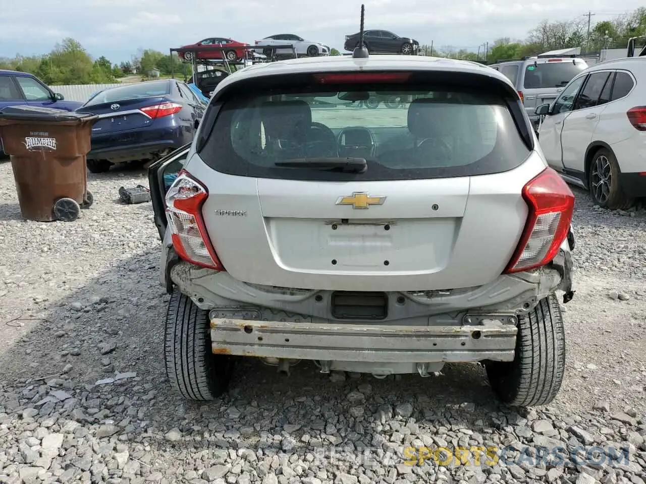 6 fotografías del automóvil dañado KL8CB6SA2LC428986 CHEVROLET SPARK 2020