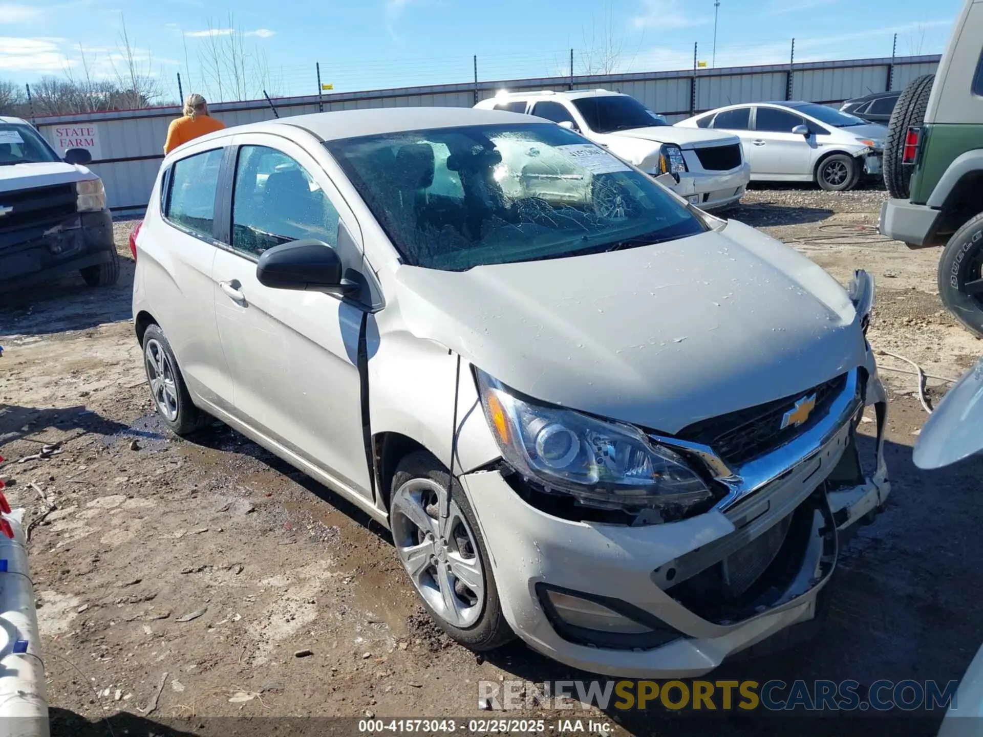 1 fotografías del automóvil dañado KL8CB6SA2LC455234 CHEVROLET SPARK 2020