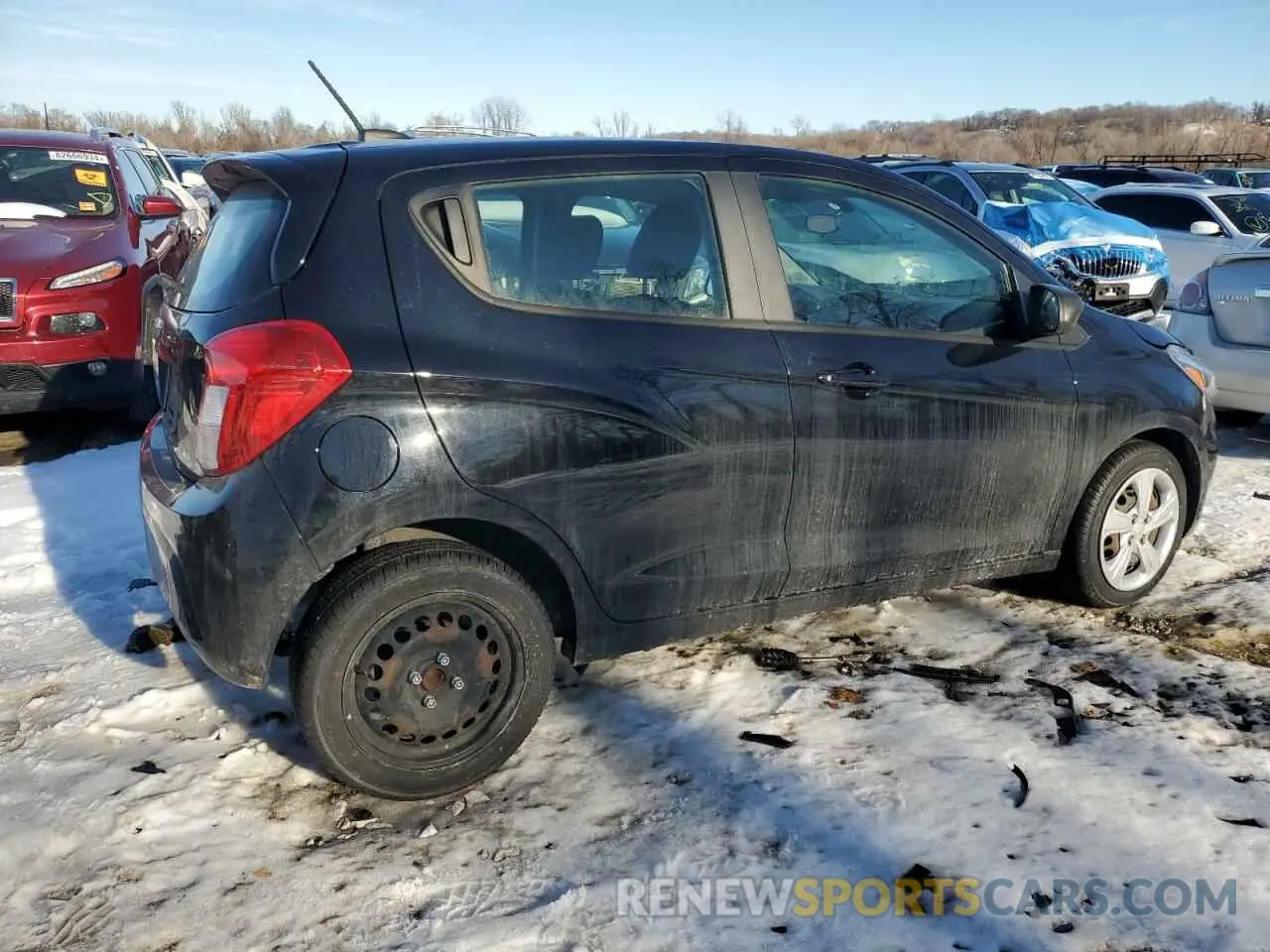 3 fotografías del automóvil dañado KL8CB6SA2LC462345 CHEVROLET SPARK 2020