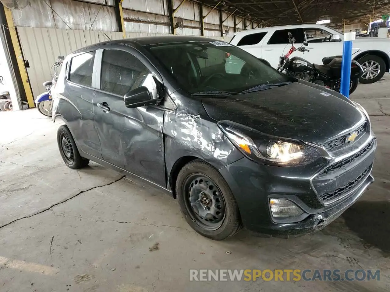 4 fotografías del automóvil dañado KL8CB6SA3LC400145 CHEVROLET SPARK 2020