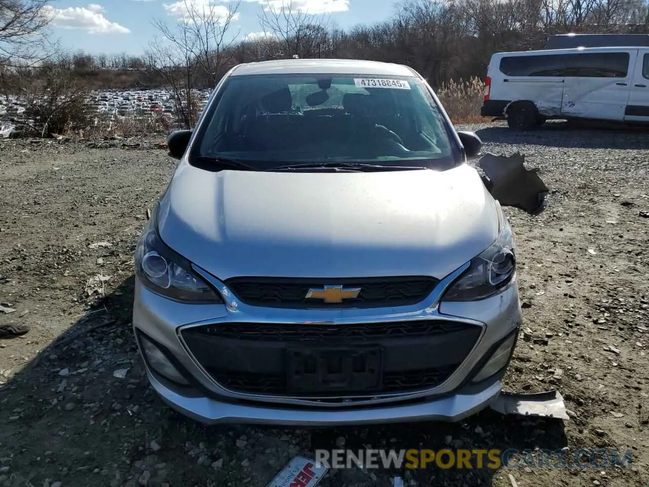 5 fotografías del automóvil dañado KL8CB6SA3LC421089 CHEVROLET SPARK 2020