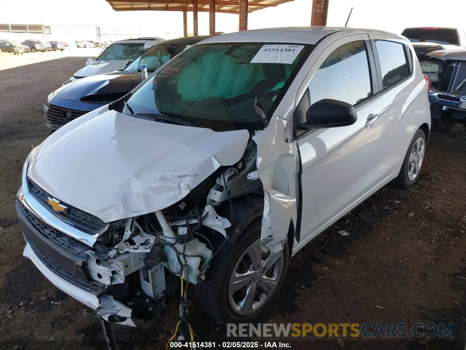 2 fotografías del automóvil dañado KL8CB6SA3LC446106 CHEVROLET SPARK 2020