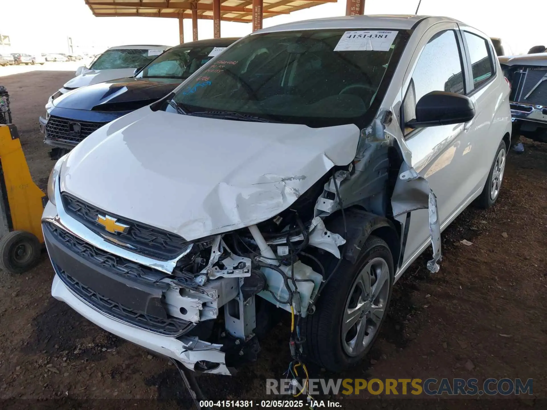 6 fotografías del automóvil dañado KL8CB6SA3LC446106 CHEVROLET SPARK 2020