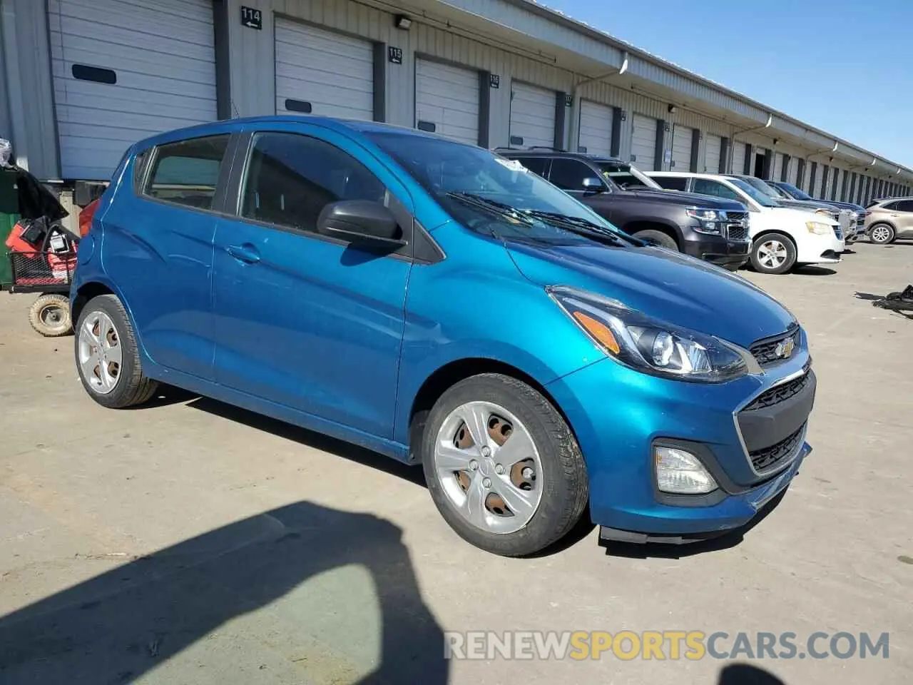 4 fotografías del automóvil dañado KL8CB6SA3LC465755 CHEVROLET SPARK 2020