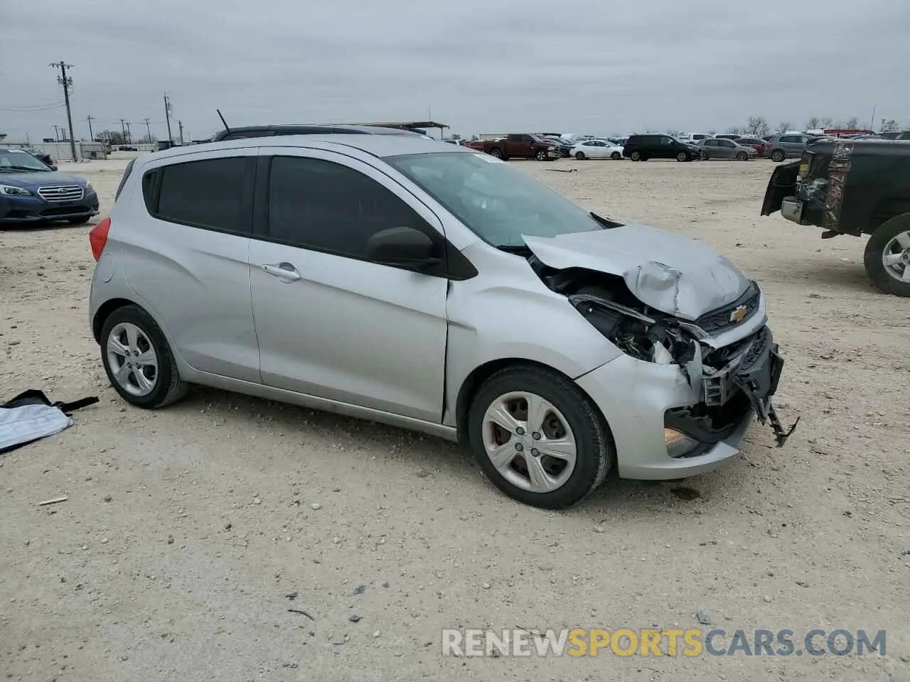 4 fotografías del automóvil dañado KL8CB6SA4LC400171 CHEVROLET SPARK 2020