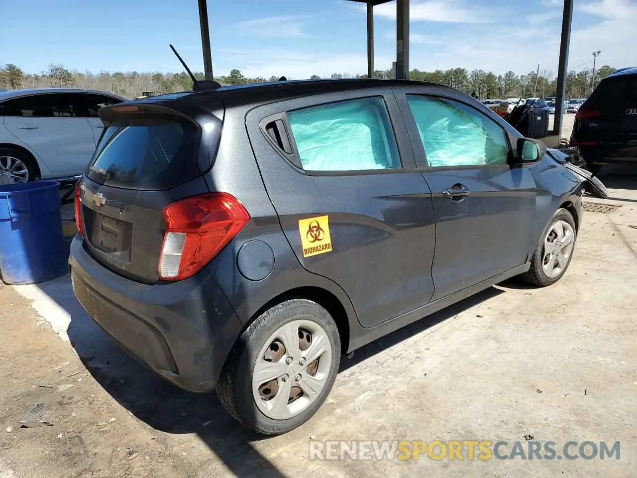 3 fotografías del automóvil dañado KL8CB6SA4LC412000 CHEVROLET SPARK 2020