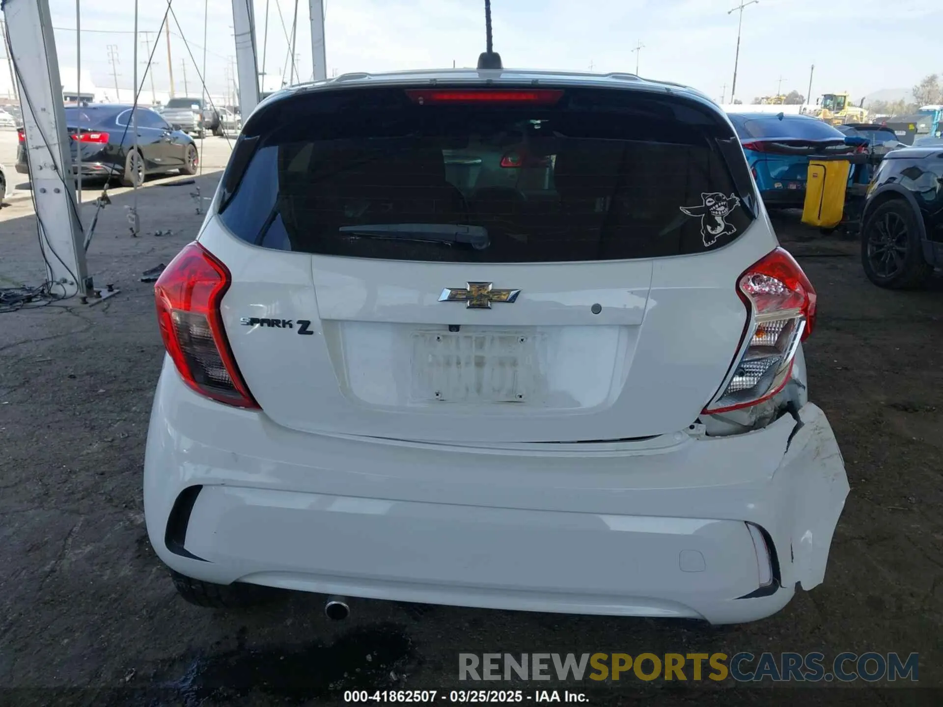 6 fotografías del automóvil dañado KL8CB6SA4LC423398 CHEVROLET SPARK 2020