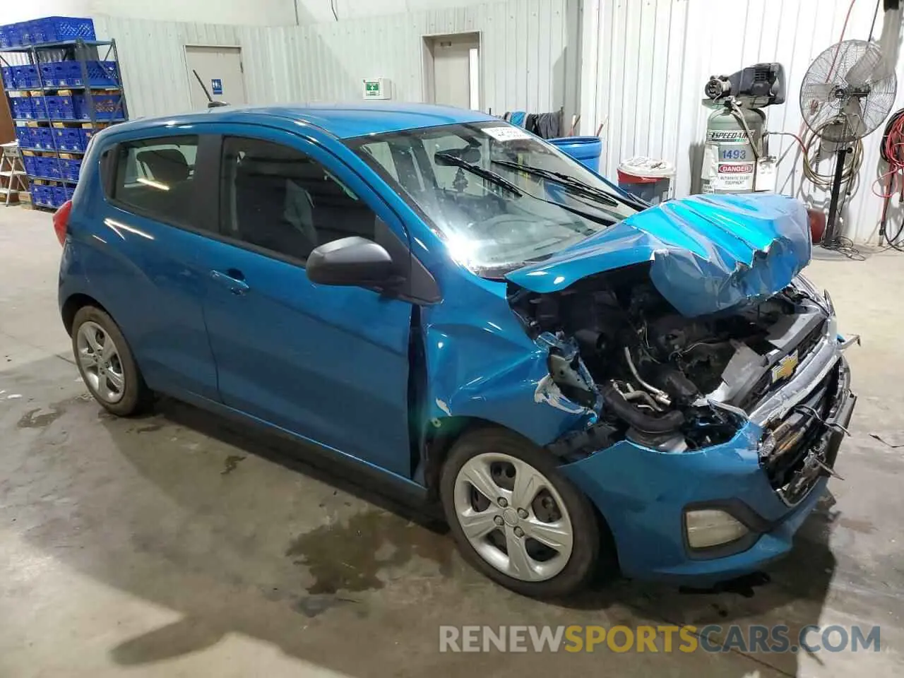 4 fotografías del automóvil dañado KL8CB6SA4LC424163 CHEVROLET SPARK 2020