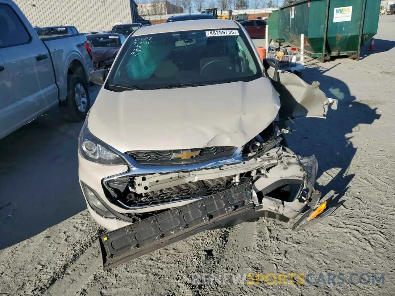 5 fotografías del automóvil dañado KL8CB6SA4LC440556 CHEVROLET SPARK 2020