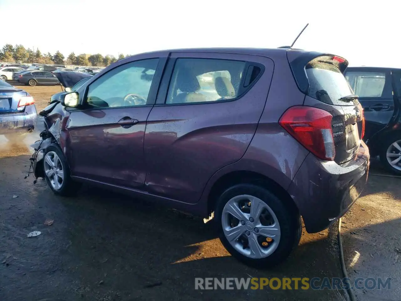 2 fotografías del automóvil dañado KL8CB6SA4LC474559 CHEVROLET SPARK 2020