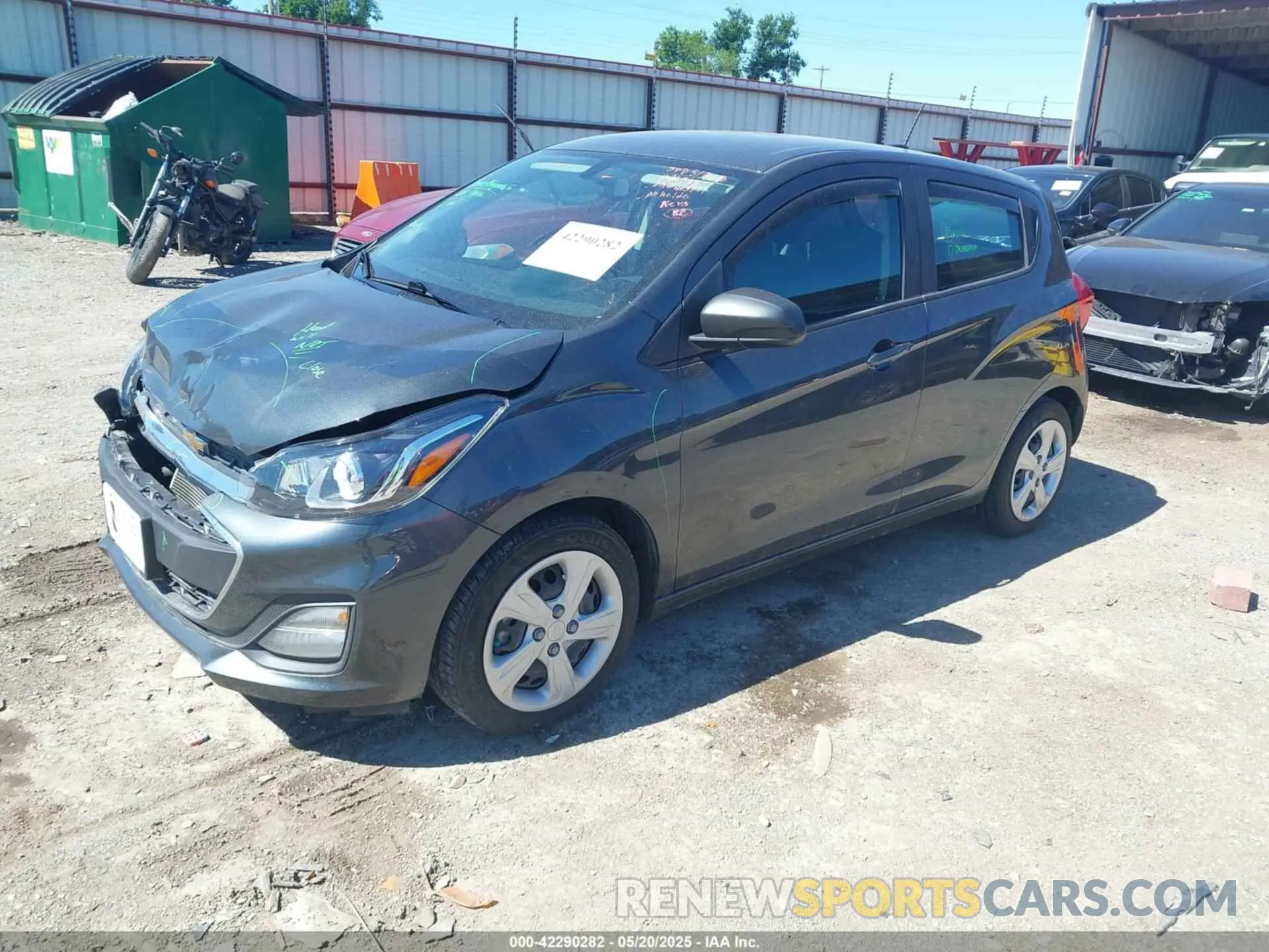 2 fotografías del automóvil dañado KL8CB6SA5LC403791 CHEVROLET SPARK 2020