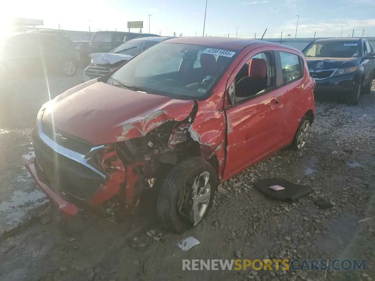 1 fotografías del automóvil dañado KL8CB6SA5LC475364 CHEVROLET SPARK 2020