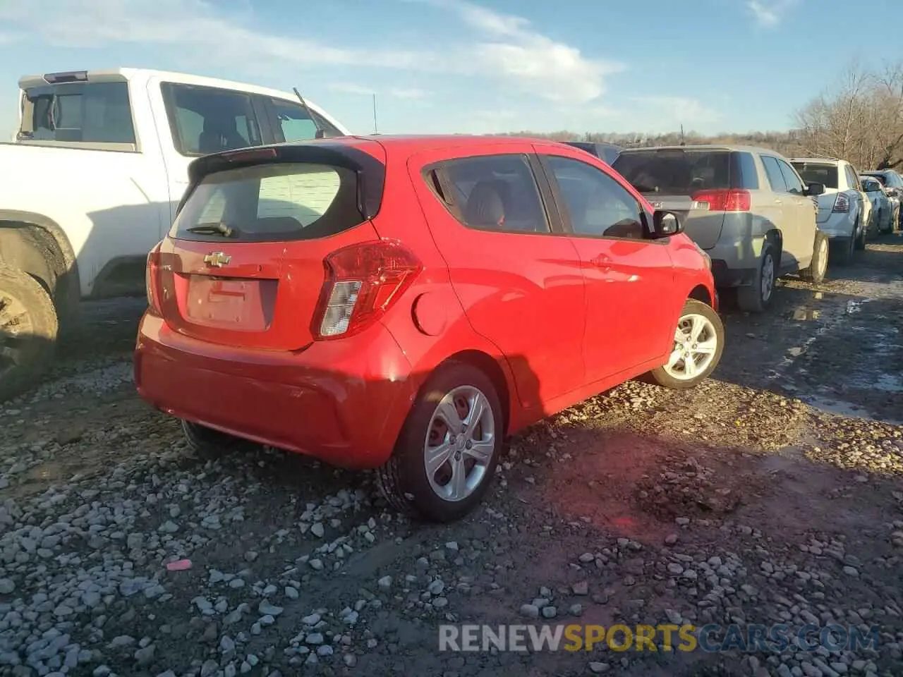 3 fotografías del automóvil dañado KL8CB6SA5LC475364 CHEVROLET SPARK 2020
