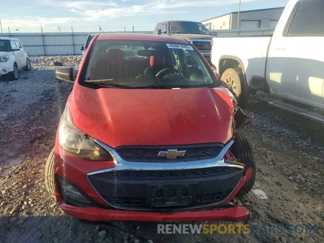 5 fotografías del automóvil dañado KL8CB6SA5LC475364 CHEVROLET SPARK 2020