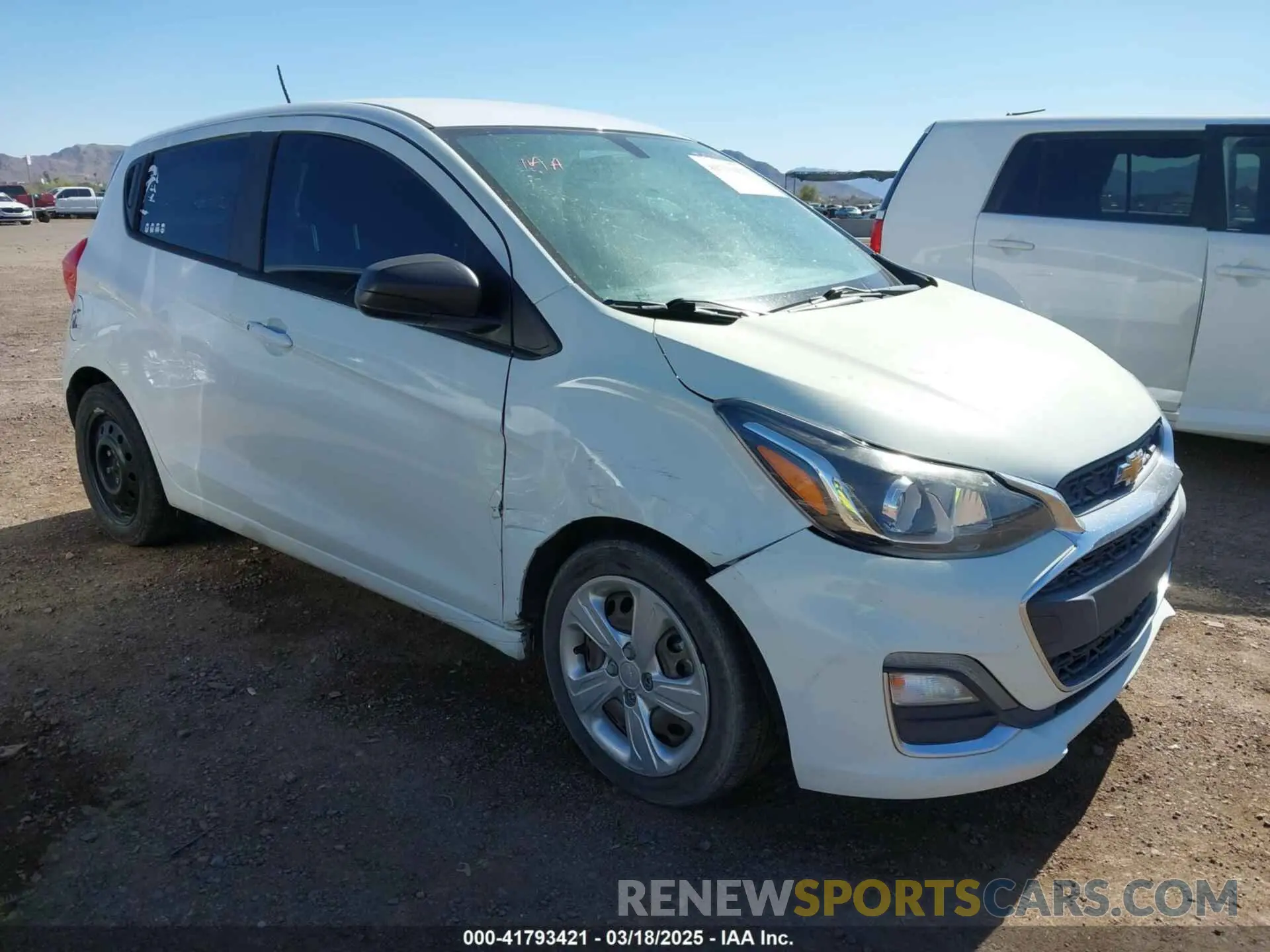 1 fotografías del automóvil dañado KL8CB6SA6LC408191 CHEVROLET SPARK 2020
