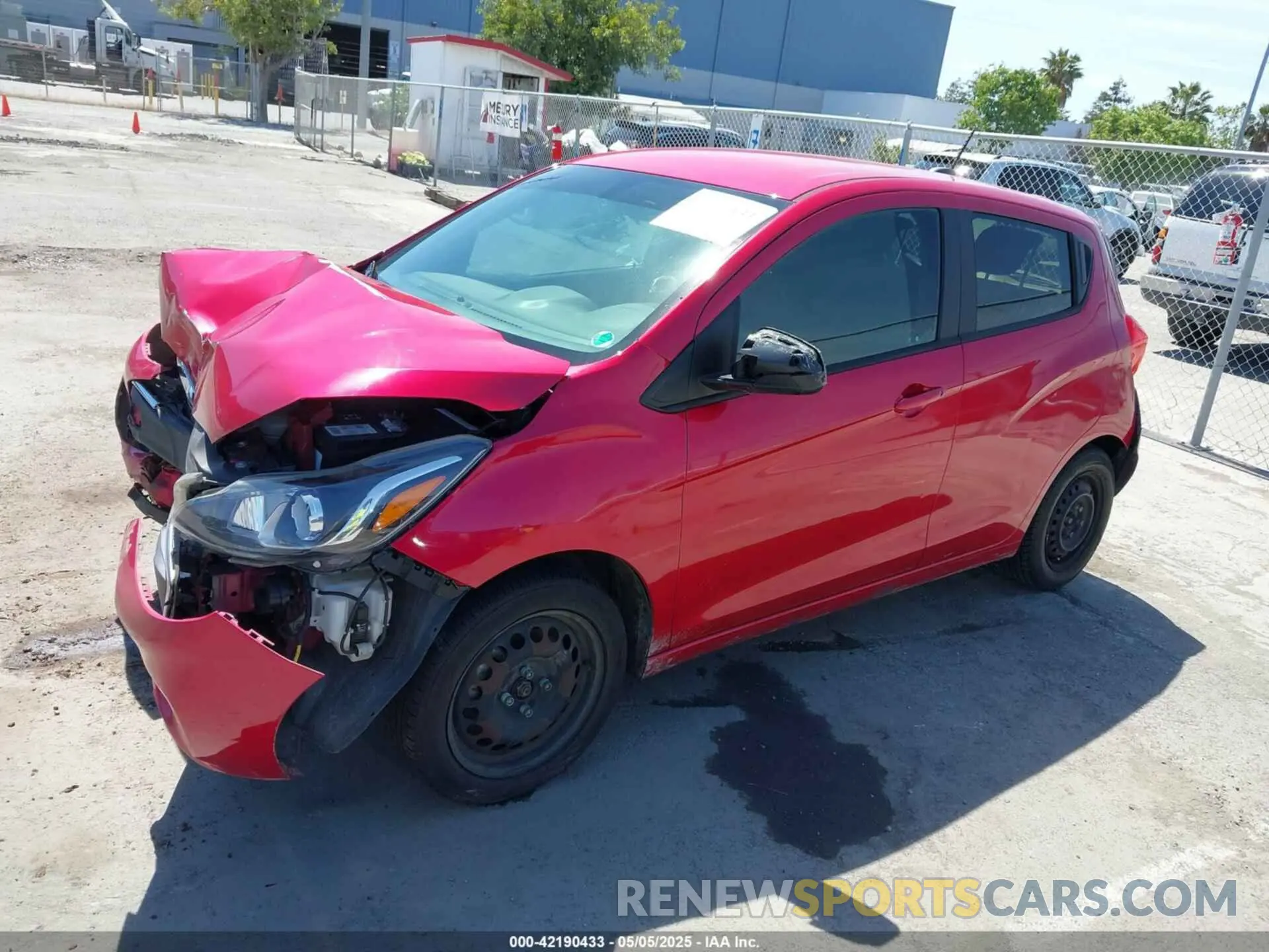 2 fotografías del automóvil dañado KL8CB6SA6LC419708 CHEVROLET SPARK 2020