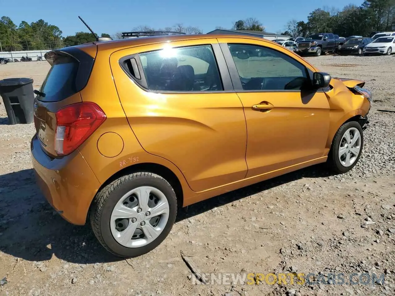 3 fotografías del automóvil dañado KL8CB6SA6LC430157 CHEVROLET SPARK 2020