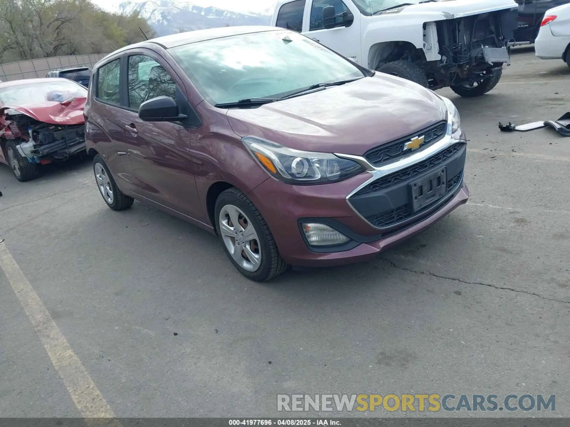 1 fotografías del automóvil dañado KL8CB6SA6LC450361 CHEVROLET SPARK 2020