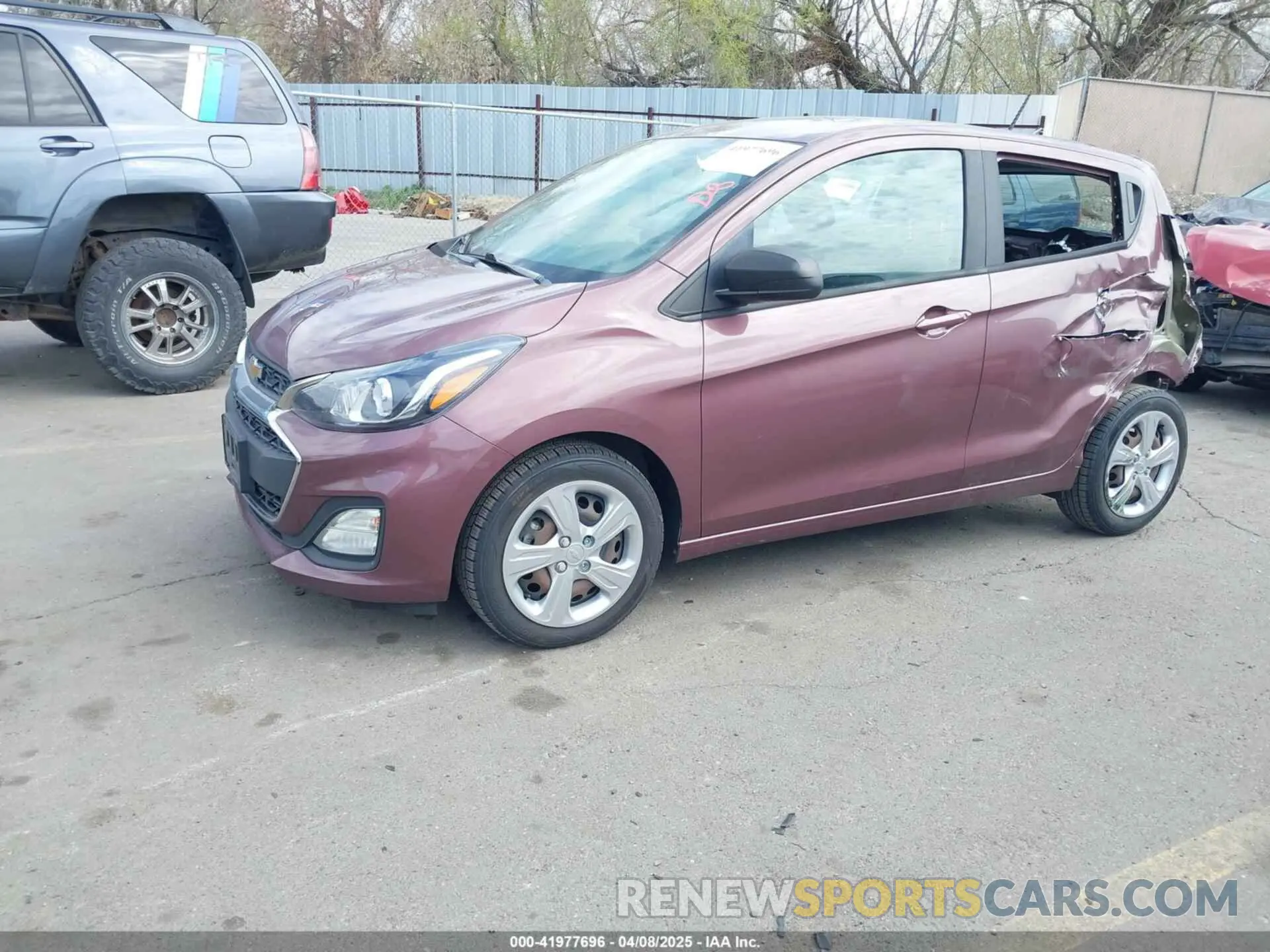 2 fotografías del automóvil dañado KL8CB6SA6LC450361 CHEVROLET SPARK 2020