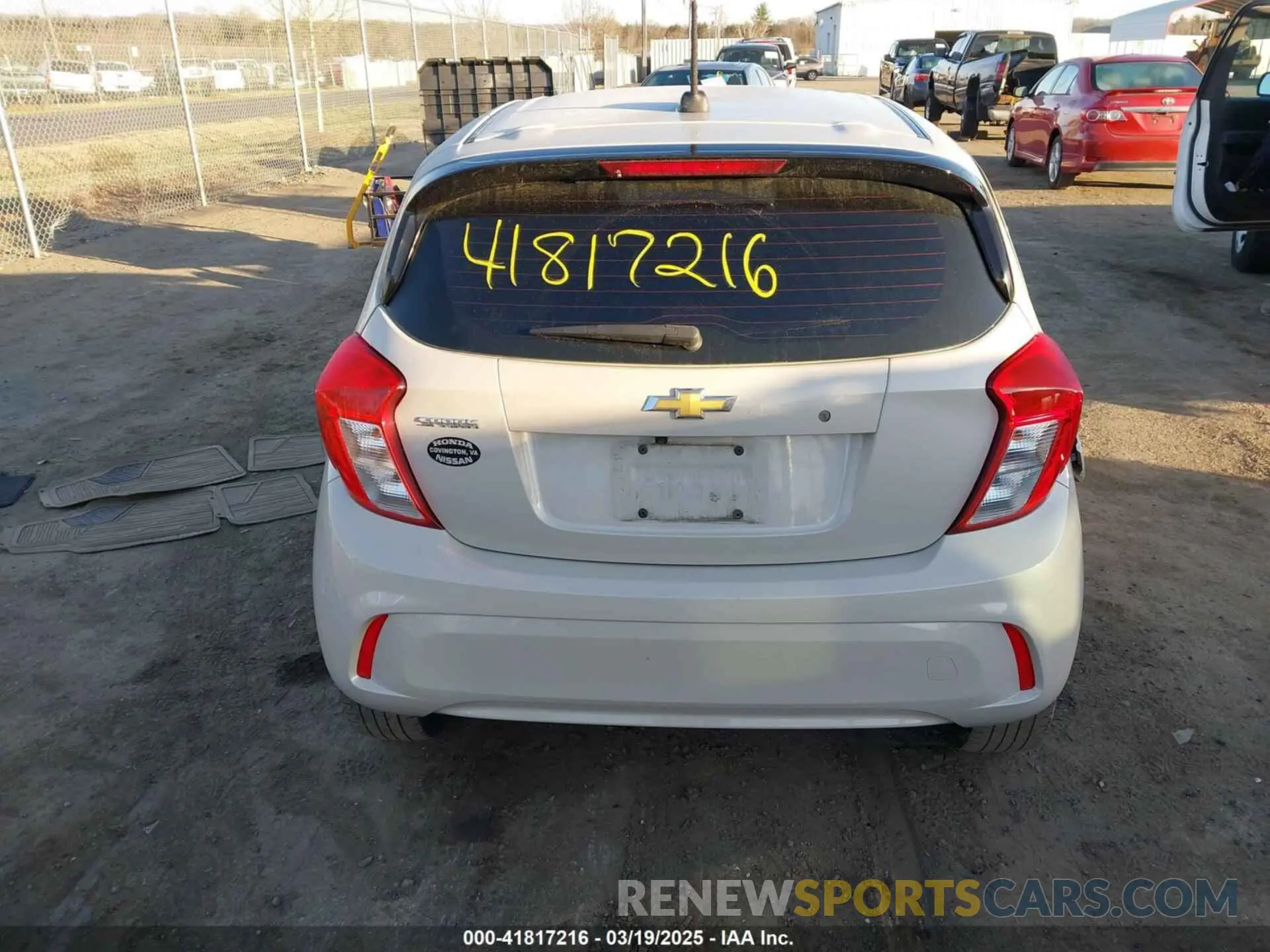 17 fotografías del automóvil dañado KL8CB6SA6LC452918 CHEVROLET SPARK 2020